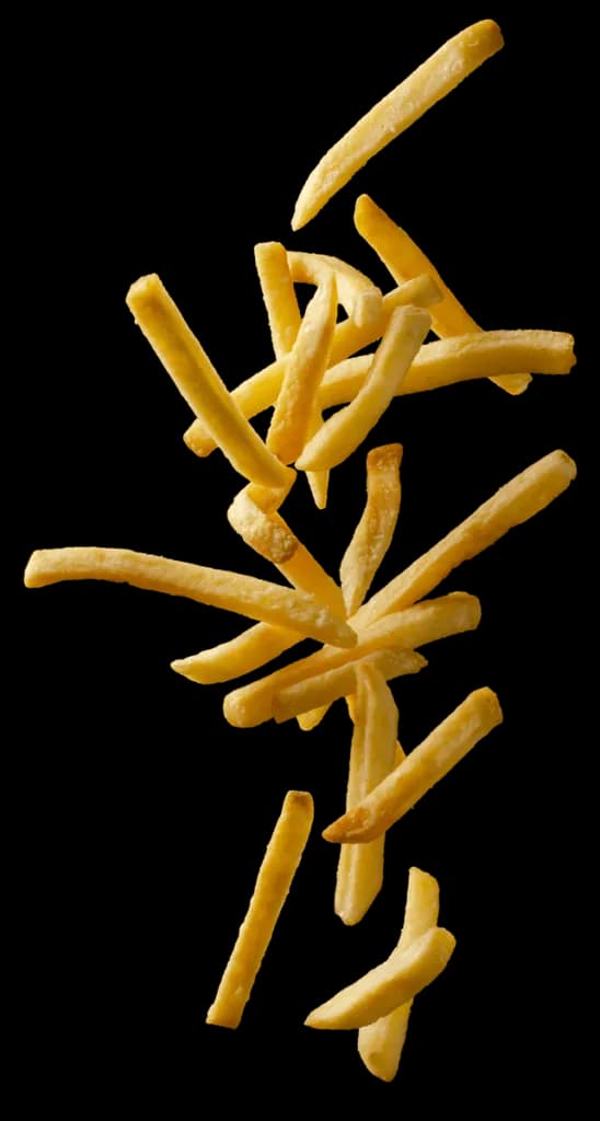 Flying Fries Background